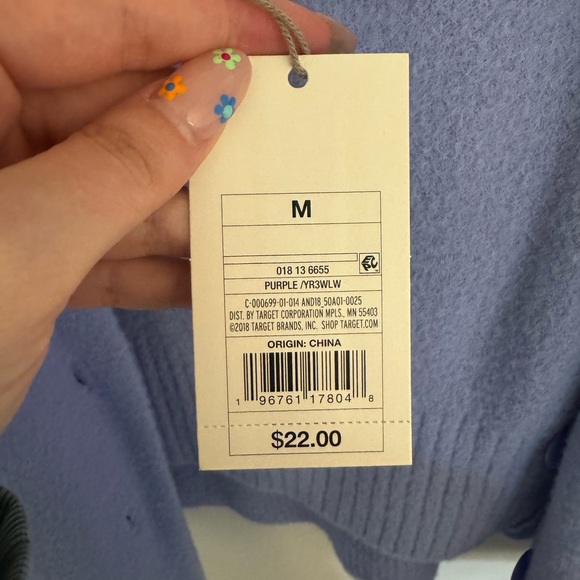 Target- A New Day Fuzzy Cardigan and V-Neck Fuzzy Sweater Tank - Picture 6 of 7